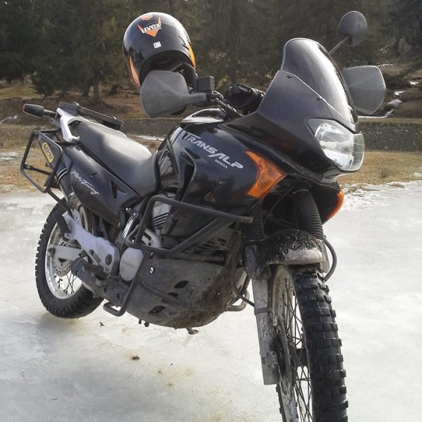 Honda Transalp 650 Crash Bars designed for maximum engine and fairing protection.