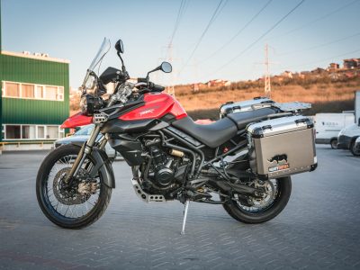 Triumph Tiger 800 Motorcycle luggage and protection by Heavy Duties