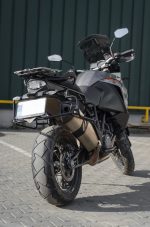 KTM 1050/1090/1150/1190/1290 Adventure Pannier Racks (Up to 2020) – Asymmetrical Exhaust Cutout - Image 2