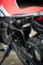 HONDA CRF 1000L Pannier Racks AT (2016-2017) - Asymmetrical Exhaust Cutout - Image 7