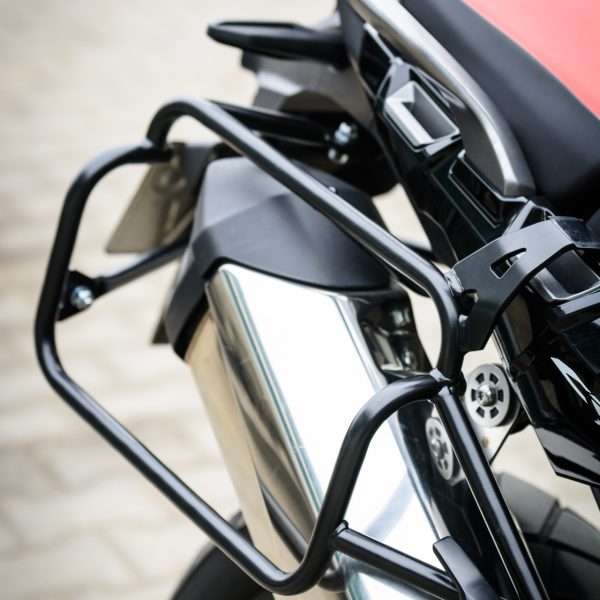 HONDA CRF 1000L Pannier Racks AT (2016-2017) - Asymmetrical Exhaust Cutout