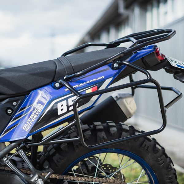 Yamaha Tenere 700 Pannier Racks & Top Rack / World Raid Compatible – Asymmetrical with Exhaust Cutout