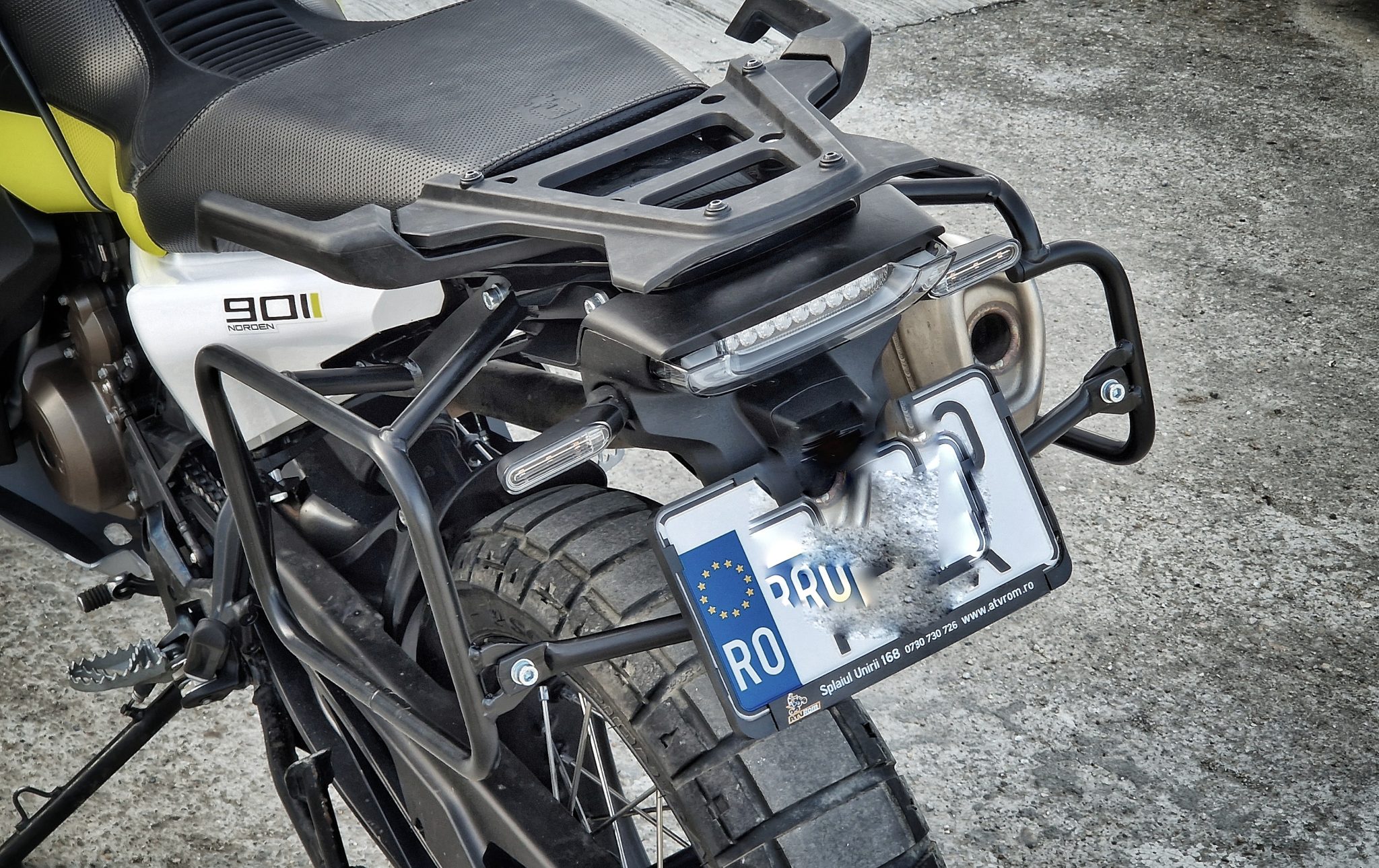 Husqvarna Norden 901 Pannier Racks (-2022) - Asymmetrical (Exhaust Cutout) - Image 3
