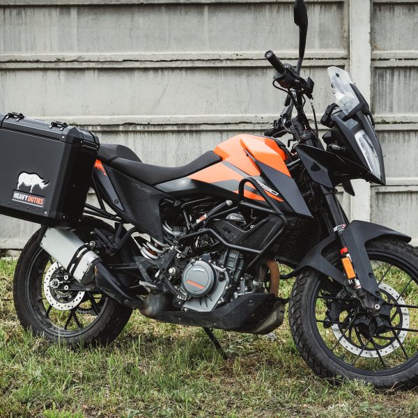 KTM 390 Adventure Aluminium Panniers by Heavy Duties