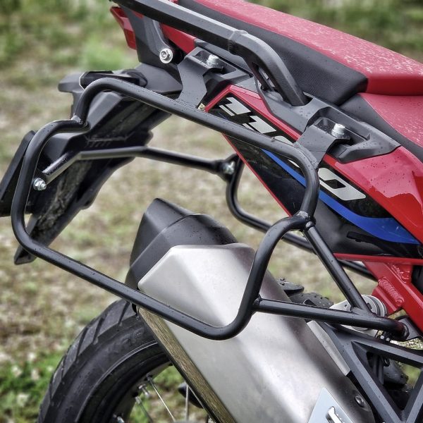 HONDA CRF 1100L Pannier Racks (2021-) - Asymmetrical Exhaust Cutout