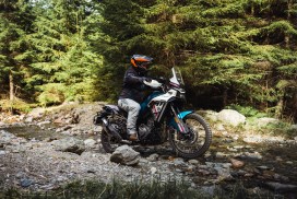 CFMOTO 450MT Pannier Racks – Asymmetrical (Exhaust Cutout) - Image 2