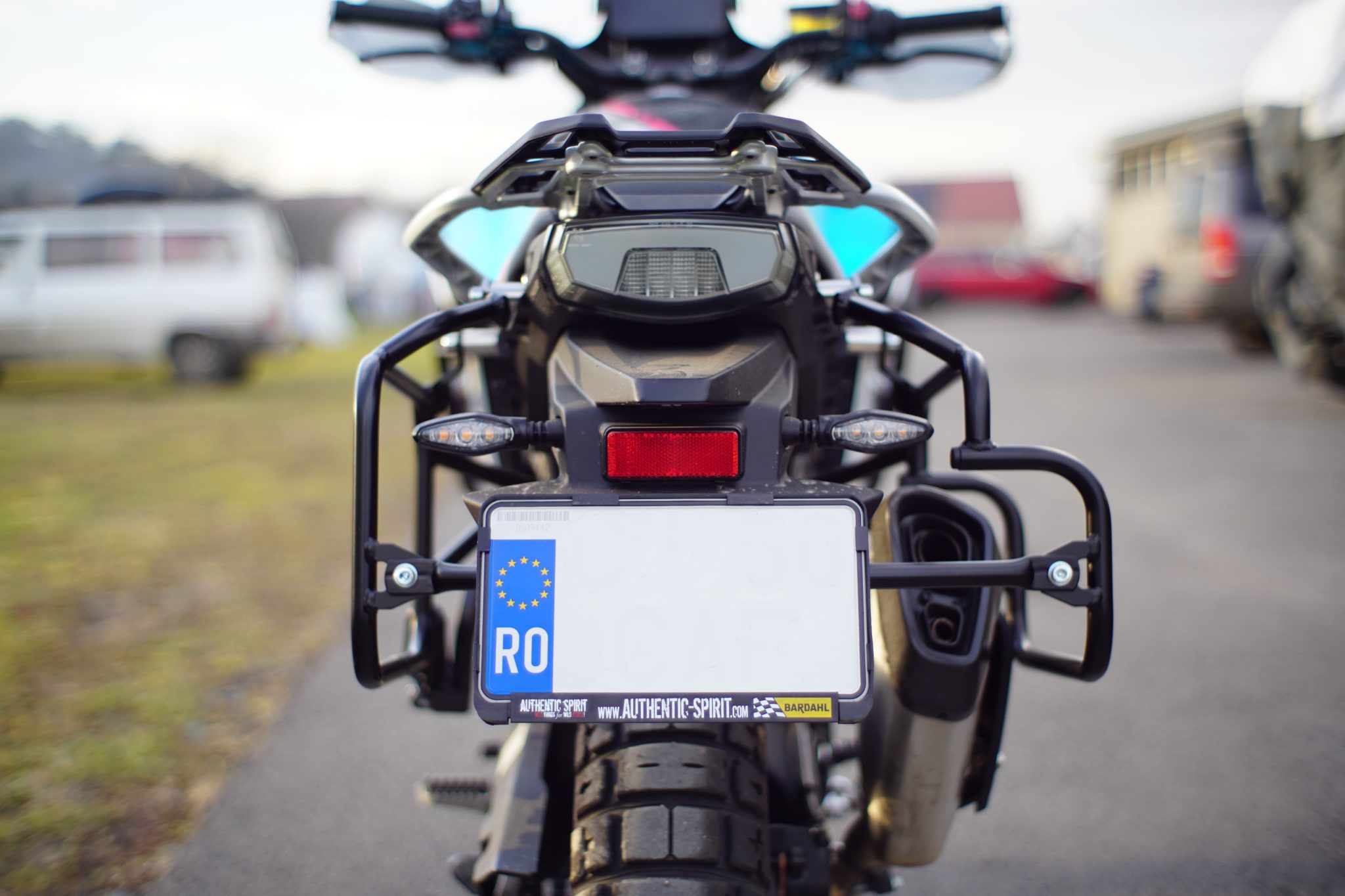 CFMOTO 450MT Pannier Racks – Asymmetrical (Exhaust Cutout) - Image 9