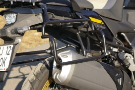 Suzuki V-Strom 1050 Pannier Racks – Asymmetrical (Exhaust Cutout) - Image 2