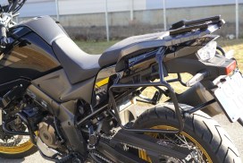 Suzuki V-Strom 1050 Pannier Racks – Asymmetrical (Exhaust Cutout) - Image 6