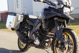 SUZUKI V-Strom 1050 Exhaust Cutout 48/40 l Classic Aluminium Panniers - Image 4