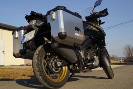 SUZUKI V-Strom 1050 Exhaust Cutout 48/40 l Classic Aluminium Panniers - Image 8