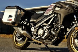 SUZUKI V-Strom 650 Exhaust Cutout 48/40 l Classic Aluminium Panniers - Image 4