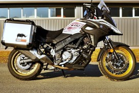 SUZUKI V-Strom 650 Exhaust Cutout 48/40 l Classic Aluminium Panniers - Image 3