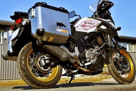 SUZUKI V-Strom 650 Exhaust Cutout 48/40 l Classic Aluminium Panniers - Image 10