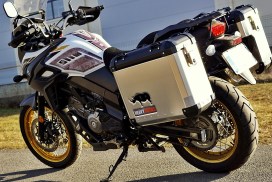SUZUKI V-Strom 650 Exhaust Cutout 48/40 l Classic Aluminium Panniers - Image 8
